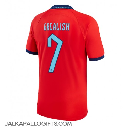 Englanti Jack Grealish #7 Vieraspaita MM-kisat 2022 Lyhythihainen